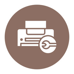 Printer Maintenance icon vector image. Can be used for Printing.