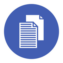 Two Pages icon vector image. Can be used for Printing.