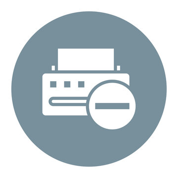 Printer Error icon vector image. Can be used for Printing.