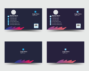 Double sided business card design, Unique business card, Visiting card, Business card use for business and personal, Modern business card , Corporate business card design.