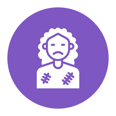 Beggar icon vector image. Can be used for Homeless.