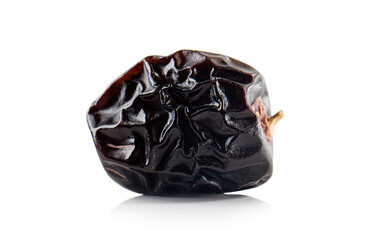 Ajwa dates isolated on white background
