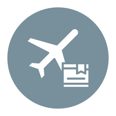 Cargo Aircraft icon vector image. Can be used for Supply Chain.
