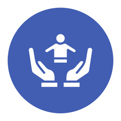 Day Care icon vector image. Can be used for Child Adoption.