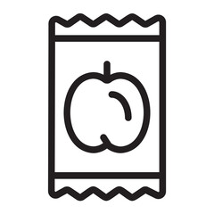 apple line icon