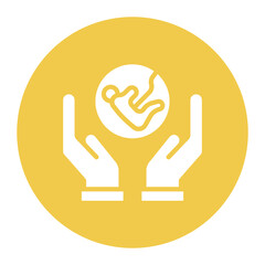 Planned Parenthood icon vector image. Can be used for Child Adoption.
