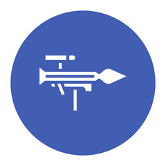 Bazooka icon vector image. Can be used for Shooting.