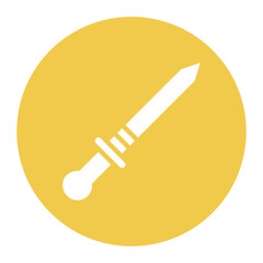 Sword icon vector image. Can be used for Shooting.