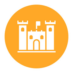 Castle icon vector image. Can be used for Fairytale.