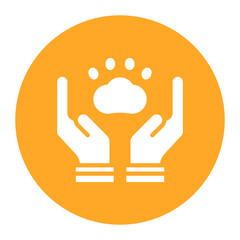 Adoption icon vector image. Can be used for Veterinary.
