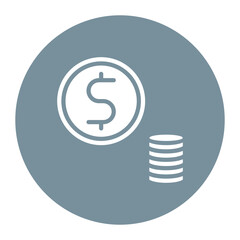 Currency icon vector image. Can be used for Crisis Mangement.