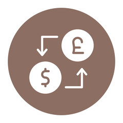 Exchange Rate icon vector image. Can be used for Crisis Mangement.