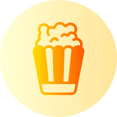 popcorn gradient icon