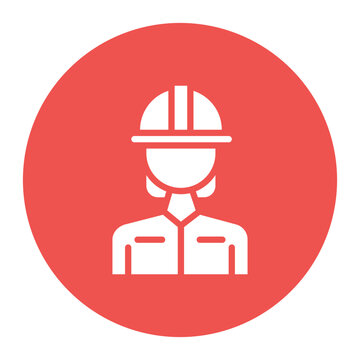 Firefighter Female icon vector image. Can be used for Public Services.