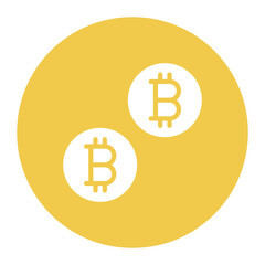 Cryptocurrency icon vector image. Can be used for Coworking Space.