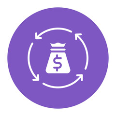 Return On Investment icon vector image. Can be used for Video Blog.