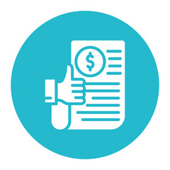 Agreement Like icon vector image. Can be used for Documents And Files.