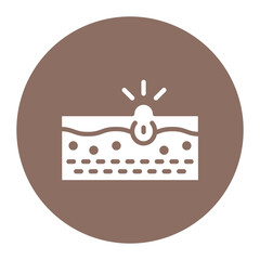 Blackhead icon vector image. Can be used for Cosmetology.