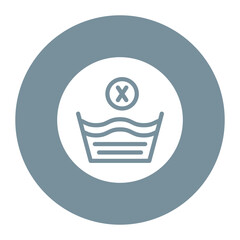 Do Not Wash icon vector image. Can be used for Laundry.