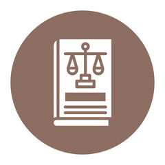 Law Book icon vector image. Can be used for Human Rights.