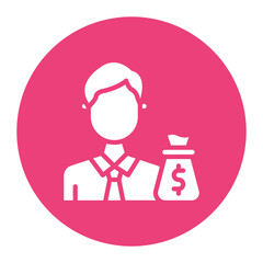 Investor icon vector image. Can be used for Human Rights.
