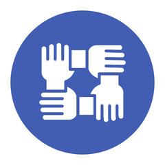 Team work icon vector image. Can be used for Human Resource.