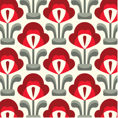 Floral Retro 70s Wallpaper and Textures