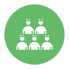 Staff Grouping icon vector image. Can be used for Staff Management.