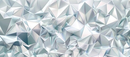 Light Silver and Gray Polygonal Background