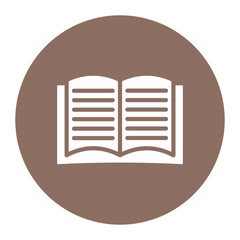 Novel icon vector image. Can be used for Literature.