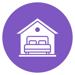 Accommodation icon vector image. Can be used for Vacation and Tourism.