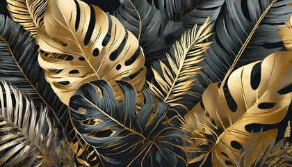 feather in black and gold