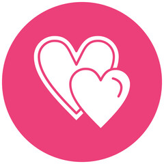 Heart icon vector image. Can be used for User Interface.