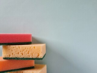 Sponges on a table