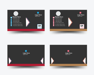 Double sided business card design, Unique business card design, Color variation business card design, Visiting card, Visiting card use for business and personal, Modern business card design .