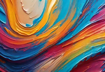 Foto op Canvas abstract colorful background with waves © Ubaid