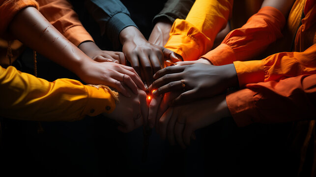 Feel the power of unity and solidarity in images that portray teamwork, cooperation, and togetherness