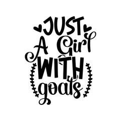 Just A Girl With Goals SVG Design