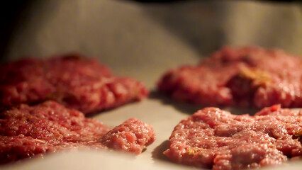 Turkish halal meatballs in oven