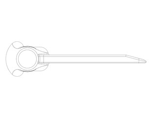 Hard Plastic Bench Scraper 3D print model