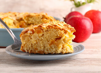 Apple and apricot cake