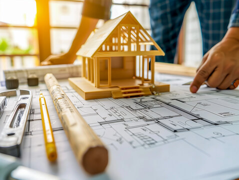 House Blueprint and Key Concepts in Construction and Design