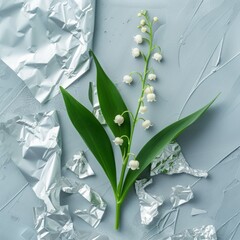 lilies of the valley background.