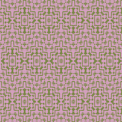 Blue and white watercolor ornament painted with watercolor on paper.