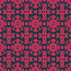 Blue and white watercolor ornament painted with watercolor on paper.