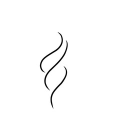collection of smoke isolated on white background with doodle cartoon style vector