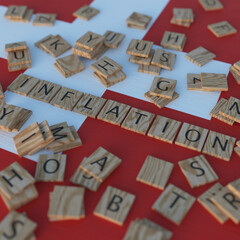 Inflation In Switzerland With Scrabble Letters