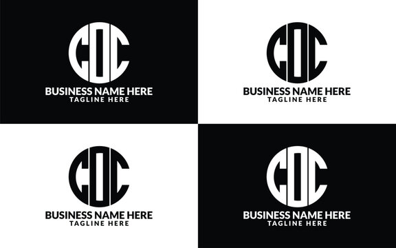 COC circular logo, COC Monogram logo design