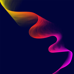 Abstract wave background design with gradient color combination 