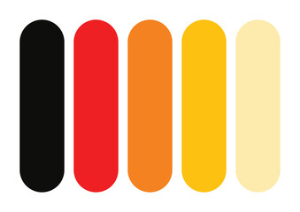 Red color palette ( Combination of black, red and orange)